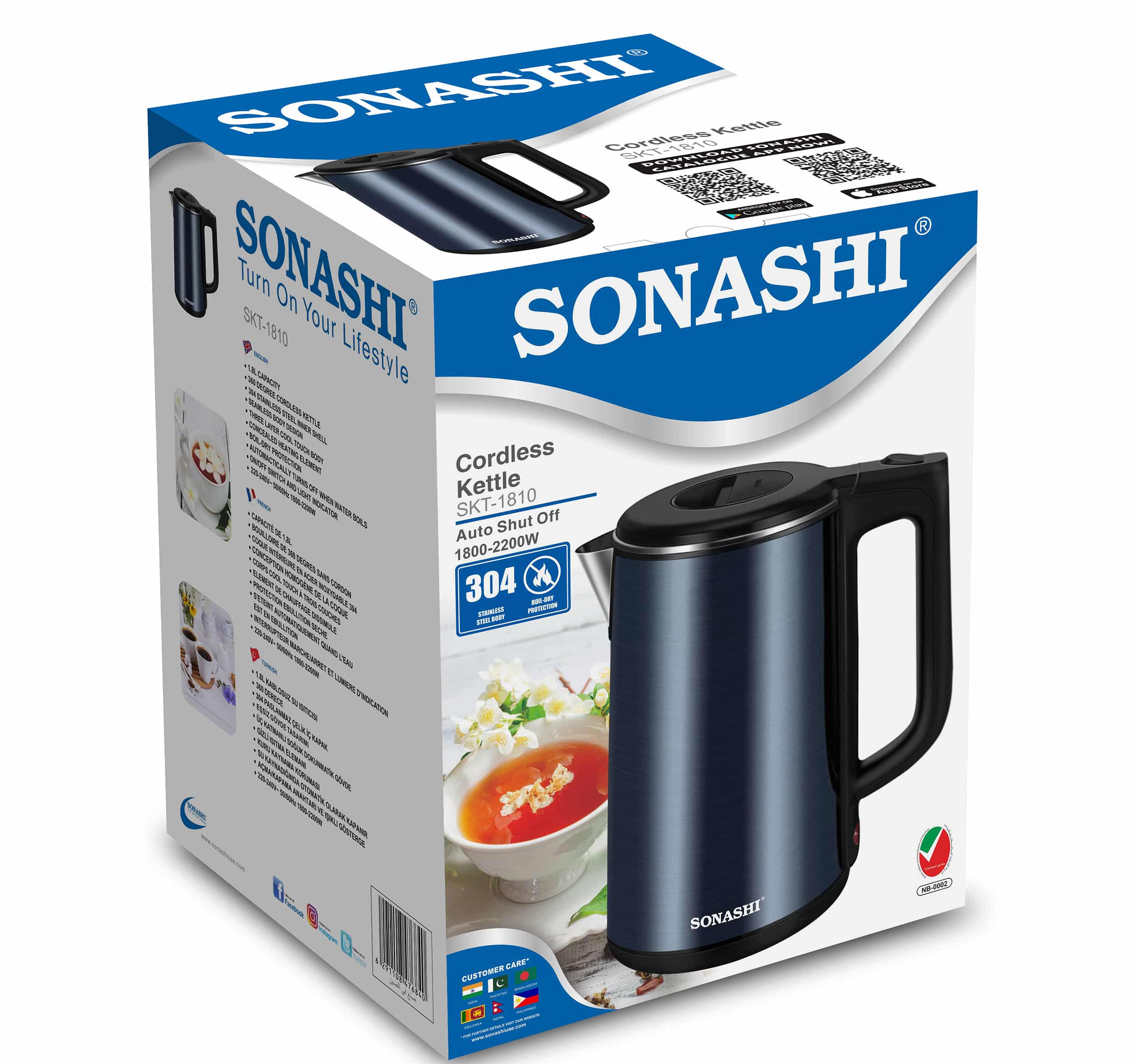 کتری برقی سوناشی مدل SKT-1810