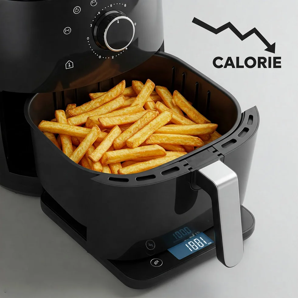 کالری کمتر غذا با هواپزبرقی