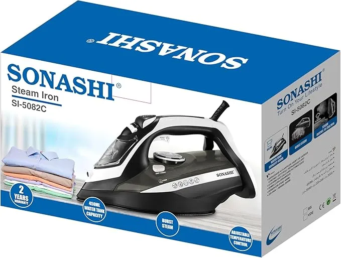 اتو بخار سوناشی مدل SONASHI SI-5082c رنگ مشکی