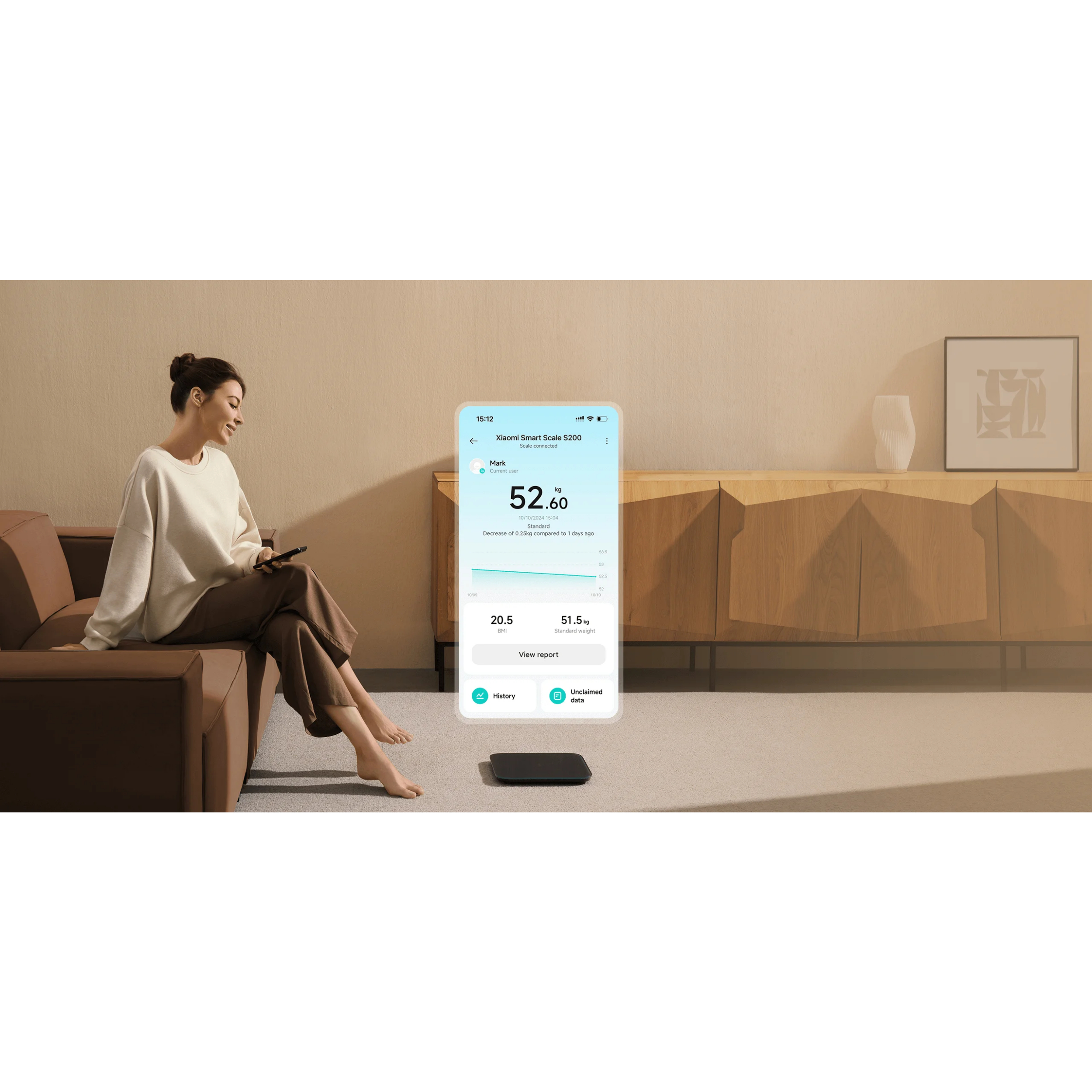 ترازو هوشمند شیائومی Xiaomi Smart Scale S200 - تصویر 7
